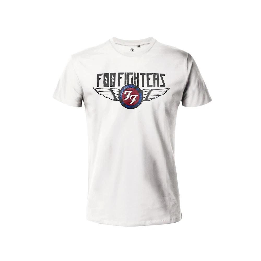 Music Foo Fighters T-Shirt - Logo - Original Official Jersey White T-Shirt- S
