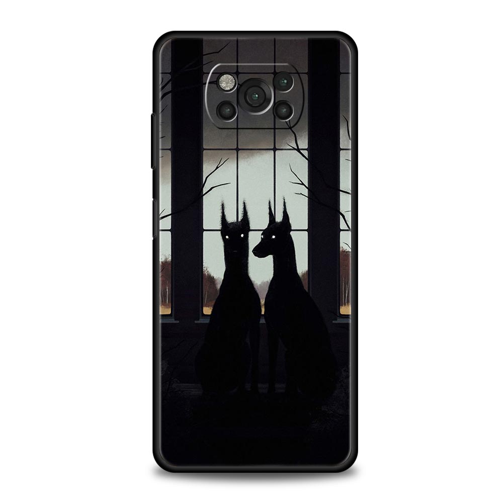 Doberman Dog Phone Case Cover  for Xiaomi Poco F7 Ultra F6 F5 F4 F3 X6 X5 X4 X3 NFC C51 C55 M4 GT 5G Soft TPU Shell Fundas Capas