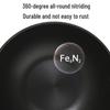 COOKER KING Blazing Flame Uncoated Wrought Iron Wok
