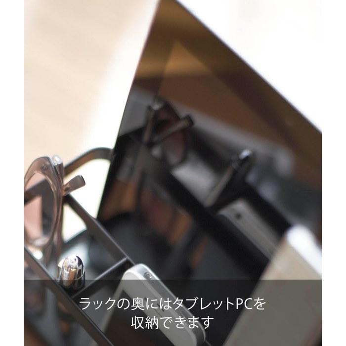 Yamazaki Tablet & Remote Rack Black, Approx. W21 X D8.5 X H10.5cm, Tower 7304