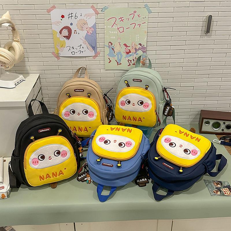 Simple Unisex Summer Backpack With Durable Nylon Material For School Days