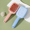Tosidet Shampoofejebørste med Langt Håndtag Fint Brede Tænder Hovedbundsmassage til Mænd Kvinder 2-i-1 Hårudfiltring Skrubbebørste