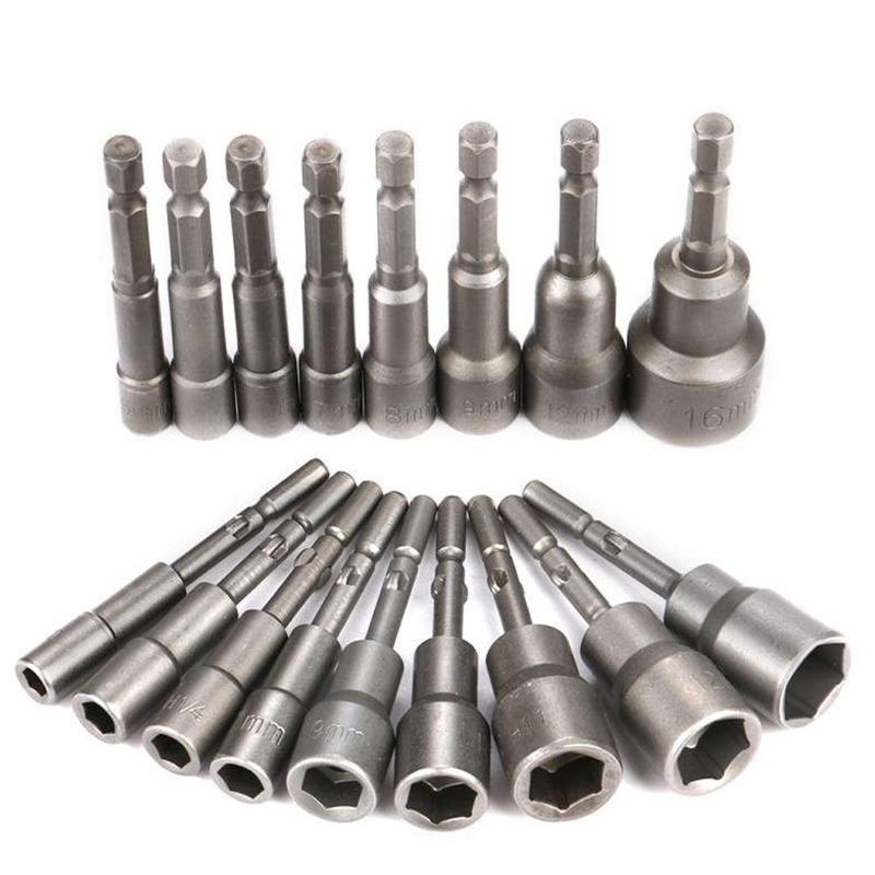 Magnetic Deep Hex Electric Wrench Drill Socket for Self-Tapping Screws