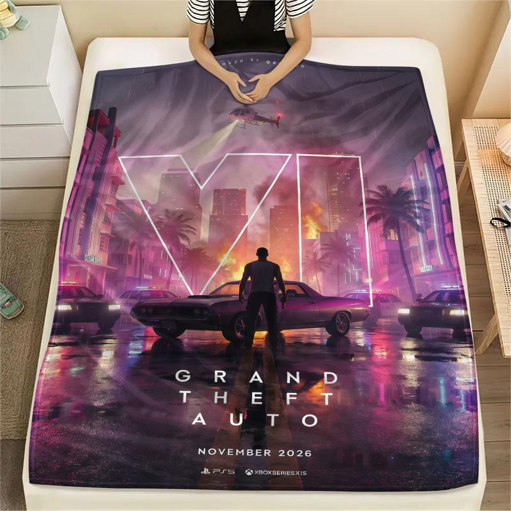 1PC GTA Glory Blanket, High quality Comfortable for All Seasons, Home Decor, Warmth and Comfort