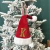 Mini Letter Christmas Hat Christmas Tree Pendant Decorations Hanging Ornament Cute Plush Velet Santa's Hat Christmas Home Decor