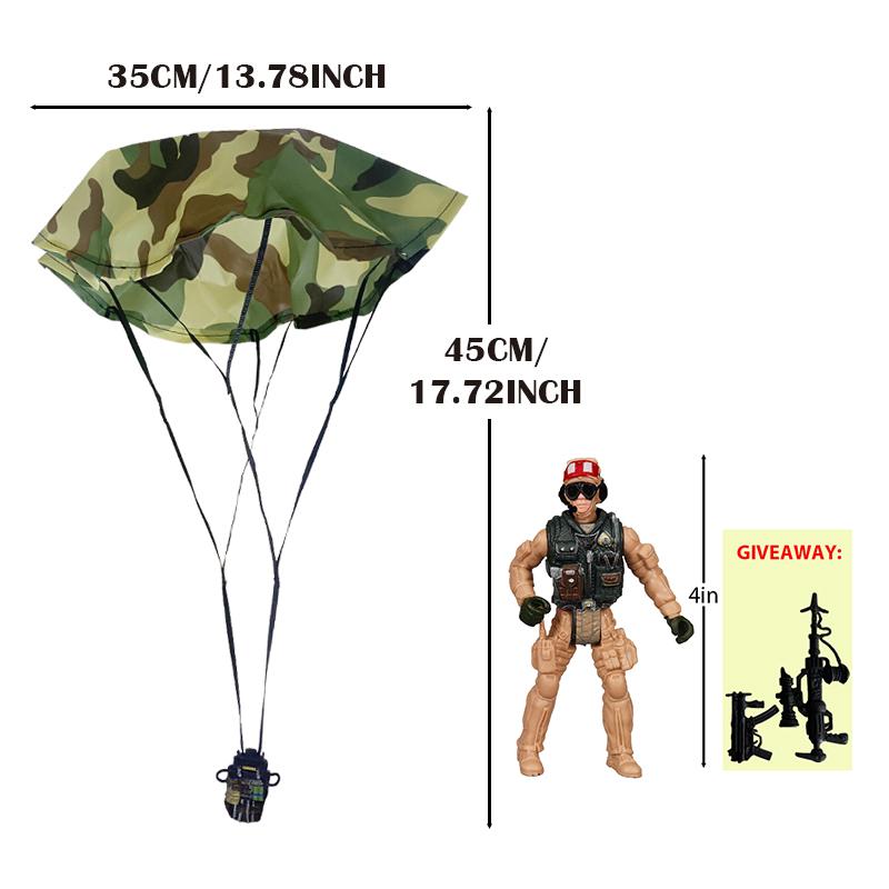 Parachute Toy Army Police Military Snow Navy Soldier Action Figure Toy Hand Throwing Kids Game for Boy Children Christmas Gift