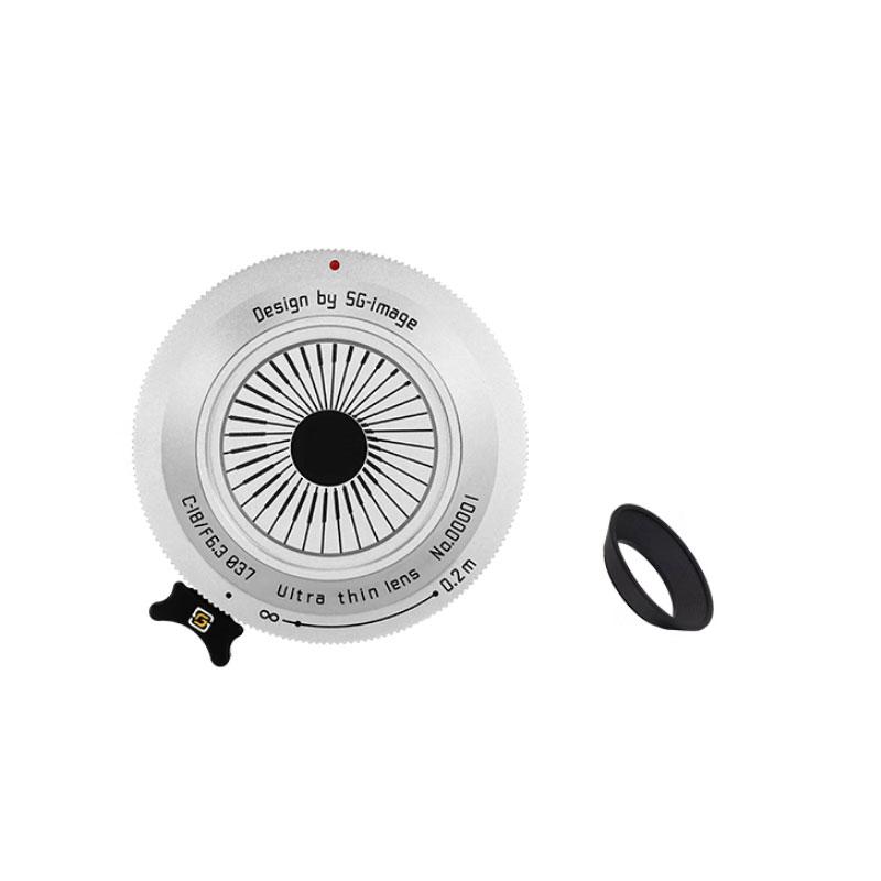 

SGimage 18мм F6.3 Гиперфокальный Пан-фокусный Объектив для Камер Sony E, Nikon Z, Fuji X, Olympus Panasonic M4/3 Байонет Блинный Объектив Sony E-mount（APS-C） серебряный