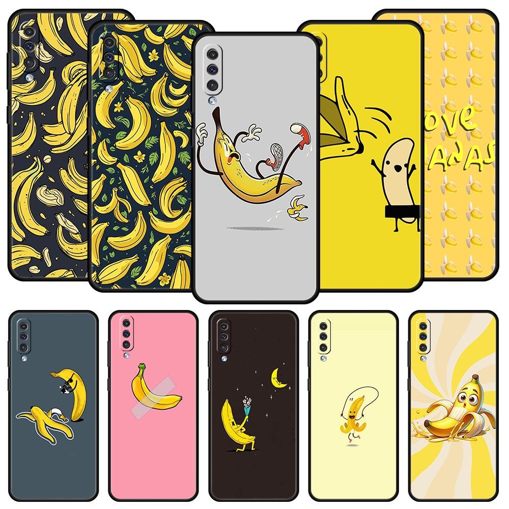 Funny Bite Apple Banana Phone Case for Samsung Galaxy A56 A36 A26 A16 A34 A24 A42 A22 A20 A12 A40 A30 A10 Soft TPU Cover Shell
