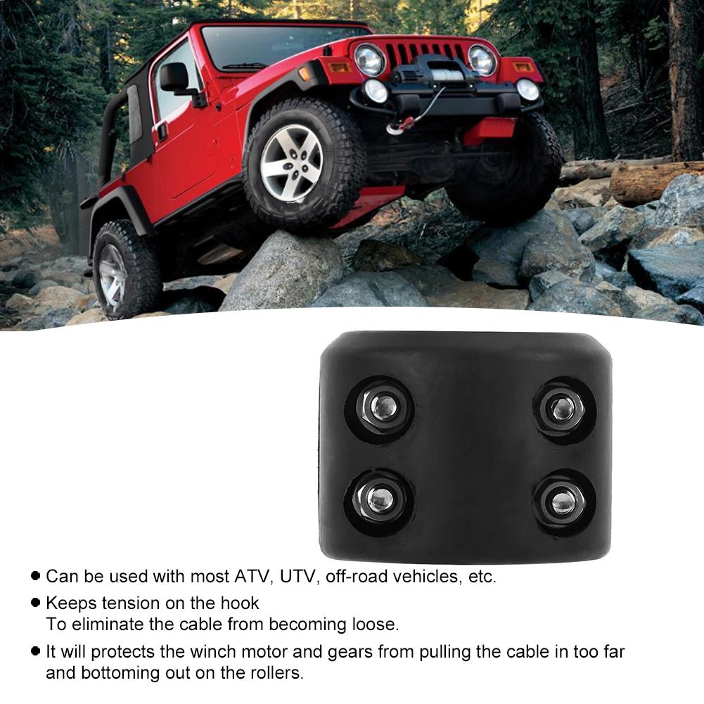 Winch Split Cable Hook Stop Stopper Rubber Cushion Kit for ATV UTV