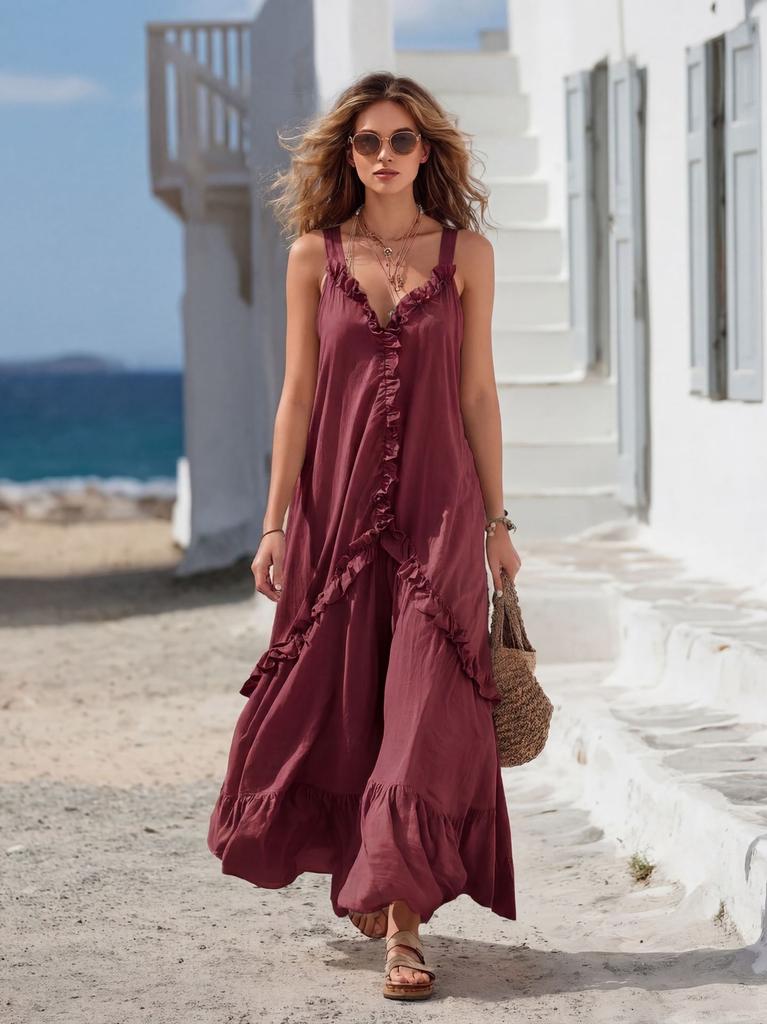 Damen Sommer Lässige Festliche Kleider Für Frauen Hochzeitsgast Brautjungfernkleider Partykleid