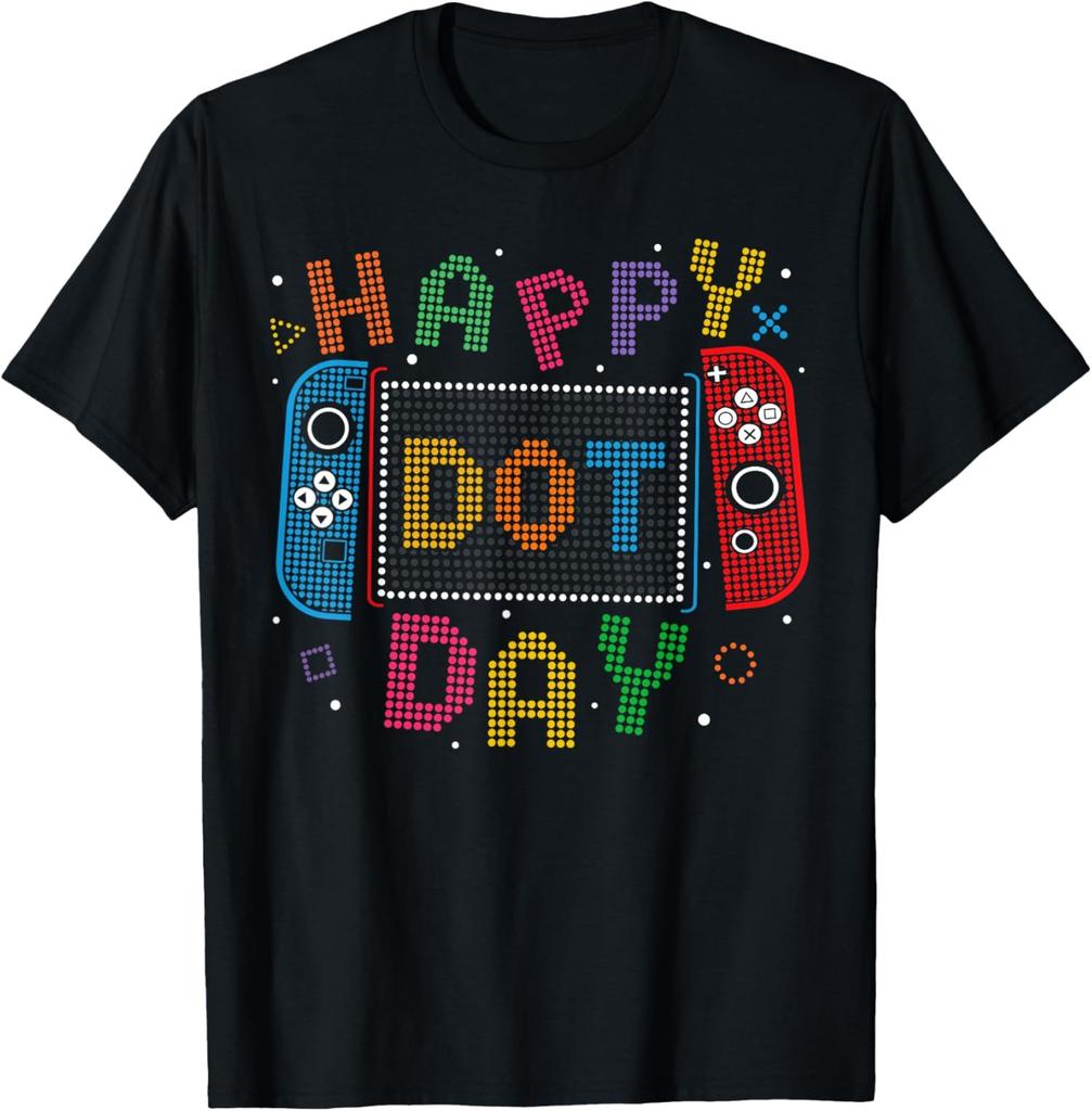 Happy Dot Day Teacher Student Colorful Dots Unisex T-Shirt