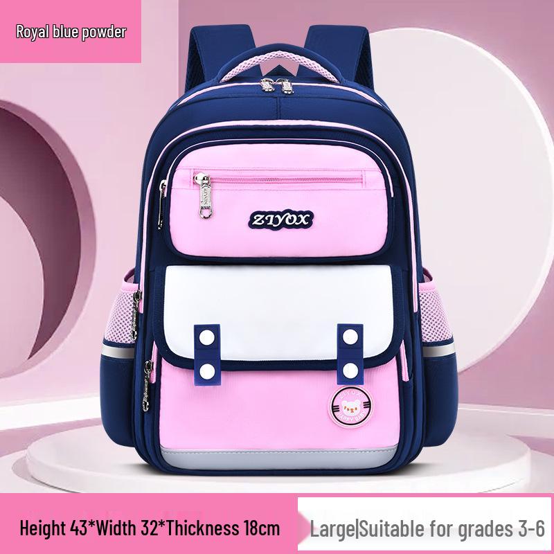 British Style Primary School Backpack for Boys & Girls, Grades 1-6 - Lightweight & Spacious