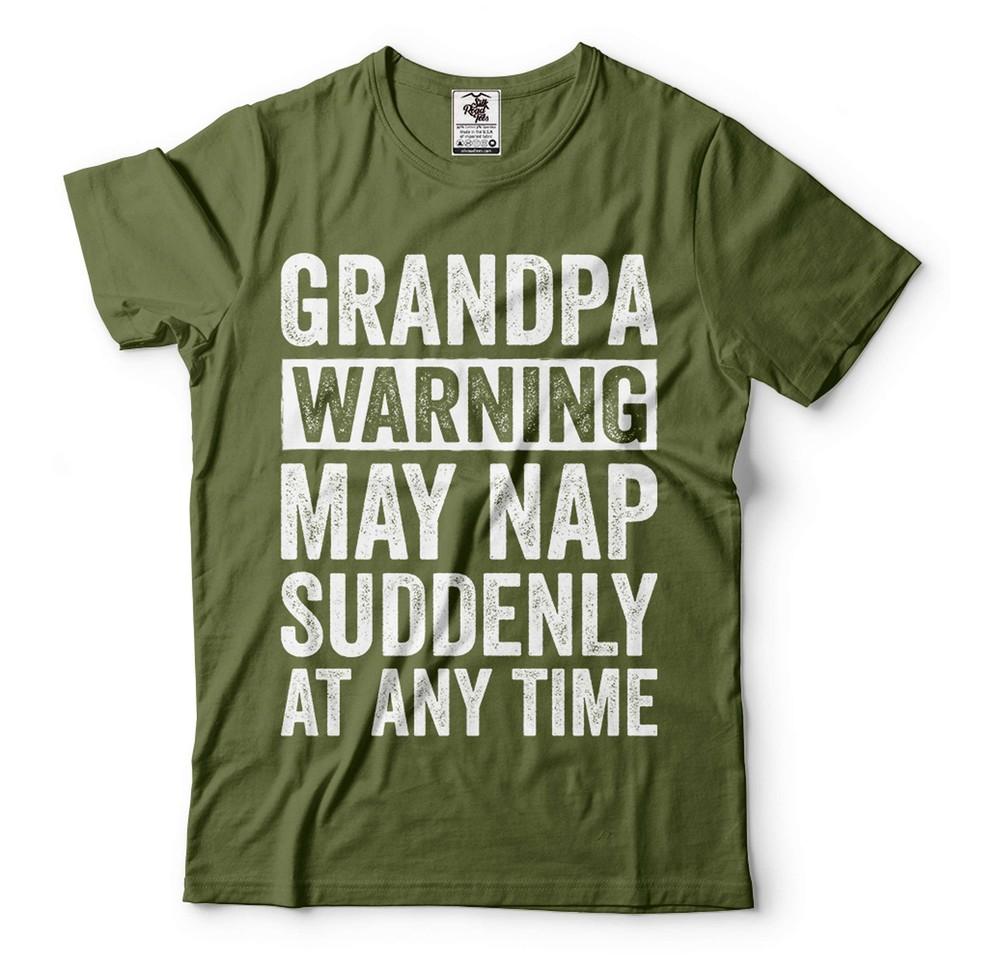 Mens Grandpa Tee Funny Grandpa Tee Grandpa May Nap Shirt Funny Grandfather Tee Unisex T-Shirt S