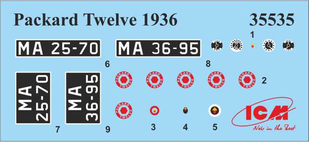 ICM 1/35 Scale Soviet Army Packard 12 Supreme Leader's Car, 1936 with Figure, Plastic Model Kit 35535