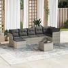 VidaXL Garden Lounge Set with Cushions 8 Pcs, Patio Sofas, Patio Furniture Set, Outdoor Furniture, Grey 3249821