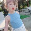 Children Girls Suspender vests Summer Cotton Sleeveless tanks Children Girls Summer Sling Baby Children Girls Vest