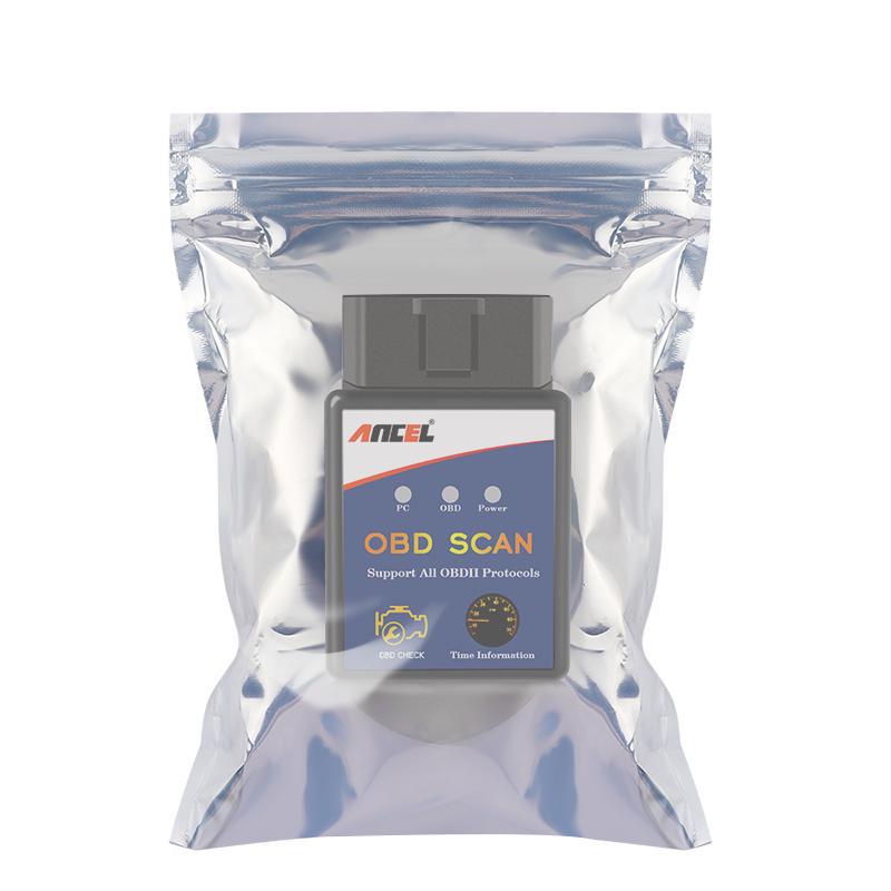 ANCEL ELM327 V1.5 Bluetooth OBD2 Scanner Strumento di diagnosi per auto Lettore di codici di errore del motore Mini adattatore OBDII ODB2 per Android