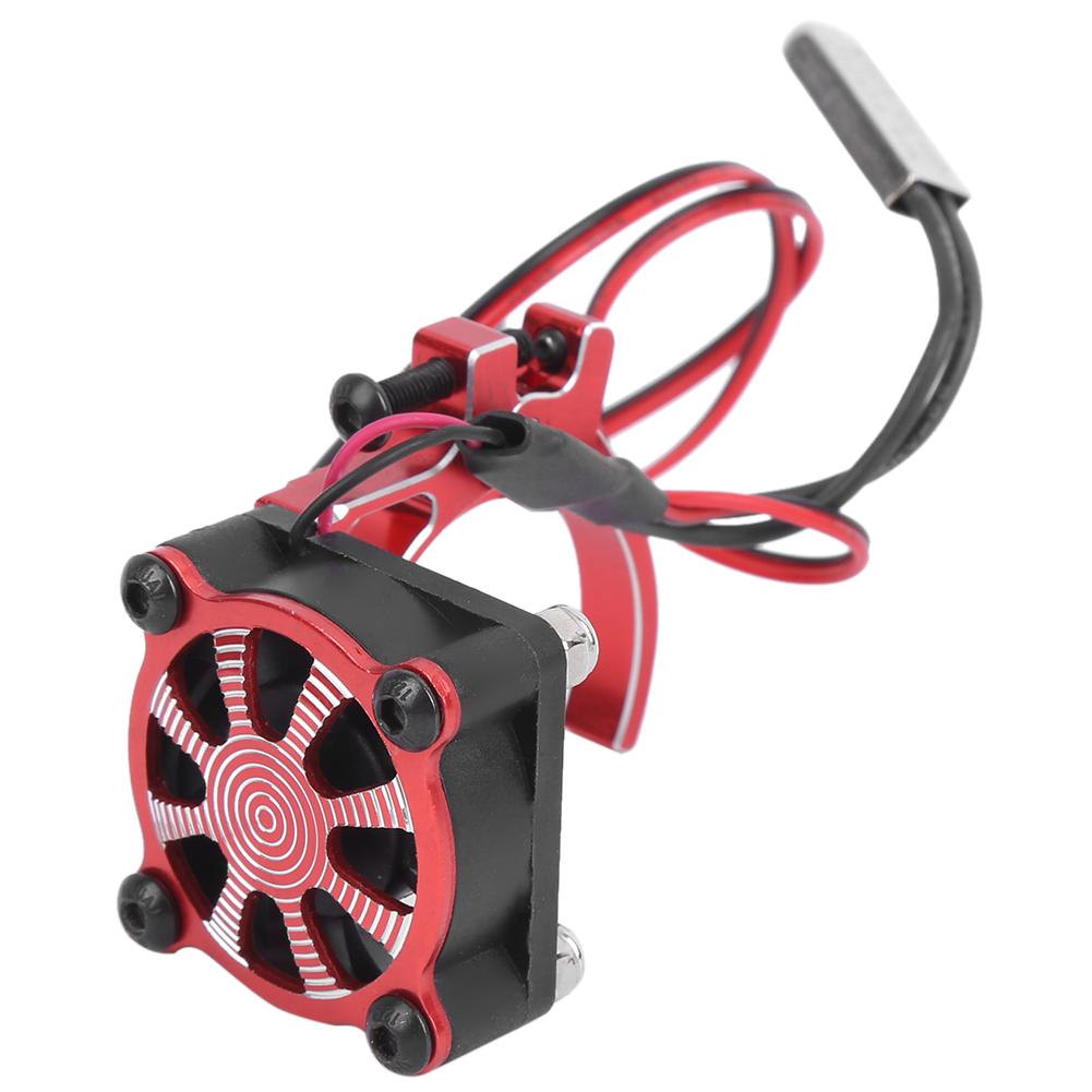 

RC Модель автомобіля Вентилятор охолодження двигуна Радіатор з термодатчиком для 540 550 3650 3660Blue червоний