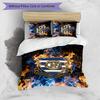 Set Lenzuola Stampato Calcio Queens Park Rangers 3 Pezzi, Comodo Set Copripiumino per Camera da Letto Amico della Pelle