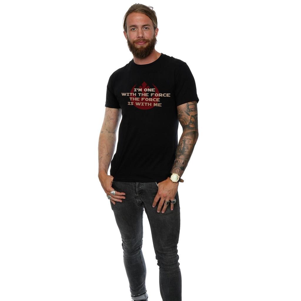 Star Wars Mens Rogue One I´m One With The Force Red T-Shirt