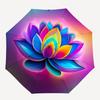 1pc Lotus Flower Decorative Automatic Open/Close Umbrella - Compact Travel Umbrella, Durable Construction, Fashionconscious yy251208124