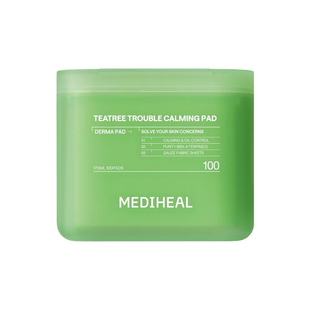 MEDIHEAL Teatree Trouble Pad Calming Blemish Care Daily Facial Toner Pads 100 Sheets