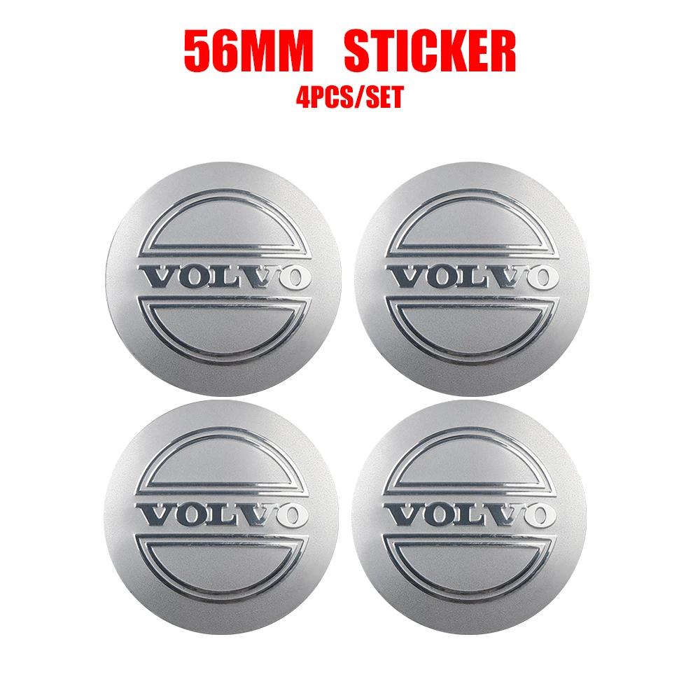 

4pcs Car Styling 56mm Emblem Wheel Center Hub Caps Stickers For Volvo Polestar AWD V50 S60 XC60 S40 XC40 XC90 V60 S80 S90 V90 For Volvo