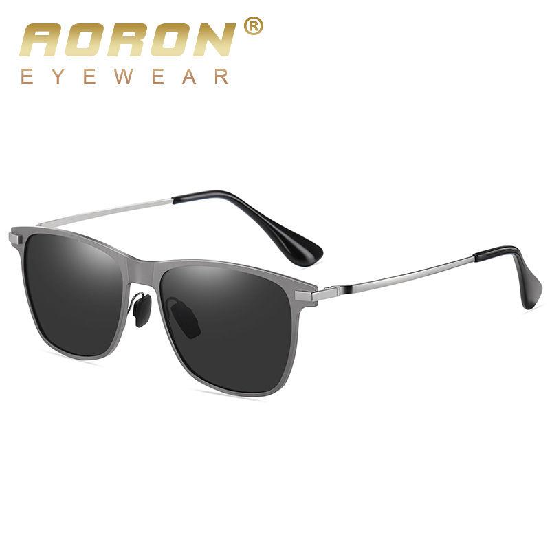 AORON Metal Frame Polarized Sunglasses Outdoor Fashion Sports Fishing Driving Glasses UV400 Anti Glare Eyeglasses