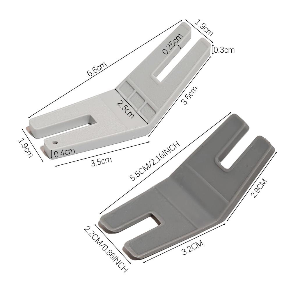

2pcs Sewing Machine Presser Foot Tool Plate Button Reed Presser Foot For Chunky Denim and Hemlines Embroidery Sewing Accessories