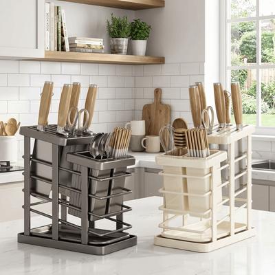 Detachable Cutlery Holder Space Saving Chopstick Cage Countertop Cutter Holder  for Kitchen
