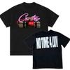 Corteiz No Time 4 Luv Camiseta Preta Casual com Estampa Camiseta Unissex