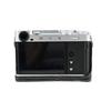SIUTATDSH Camera Case, Silver-Tone Leather, for Fujifilm X-E5, Shockproof, Portable, Tripod Mountable, and Battery Replacement Included (Black)