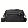 2024 Men's Trendy Woven Small Square Bag - Casual & Business Dual-Use Crossbody/Shoulder Bag