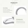 MODIAN Clear Cubic Zirconia 925 Sterling Silver Finger Rings For Women Fashion Hyperbole Line Design Fine Jewelry Gift
