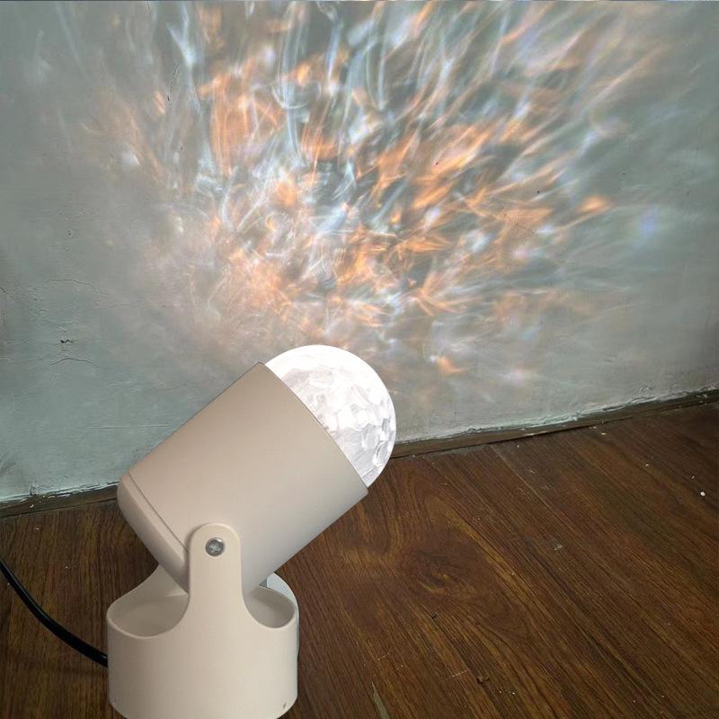 Dynamic Water Ripple Rotating Stage Light with Seven-color Remote Control, TikTok Style