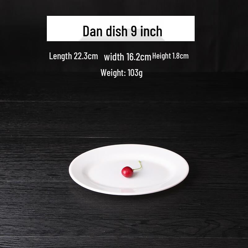 

Qianxing A8 9-inch White Melamine Dinner Plate