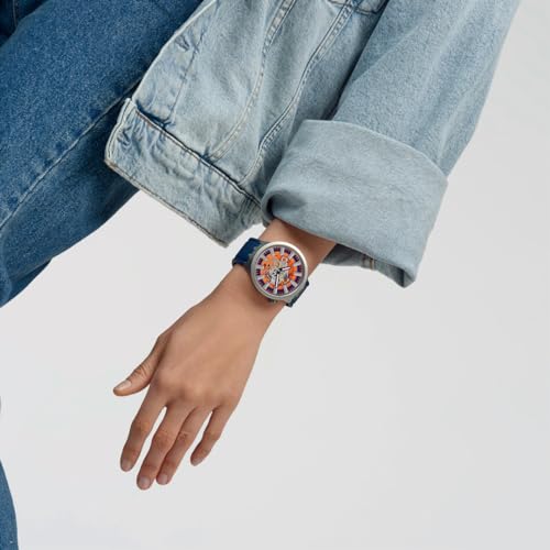 Swatch ORANGE IN THE WORKS SB07S114 Wristwatch, Blue