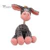 Dog Dental Cleaning Toy Squeaky Plush Tear-resistant Chew Cute Animal Corn Plaid Shapes for Small Medium Large Dogs Teething