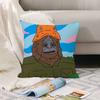 Funny Sassy the Sasquatch Pillow Case Office Cushions Suitable For Sofa Car Bedroom Decorative Cushion Cover
