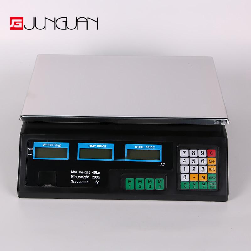 40kg Watermelon Color Box Electronic Fruit Price Computing Bench Scale
