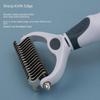 Double-Sided Pet Comb for Detangling and Hair Removal - Ideal for Long-Haired Dogs and Cats