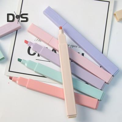 12 Teile/satz Textmarker Nicht-Neon Pastell Farben Schnell Trocknend Markierstift Studie Journaling Büro Schule Liefert