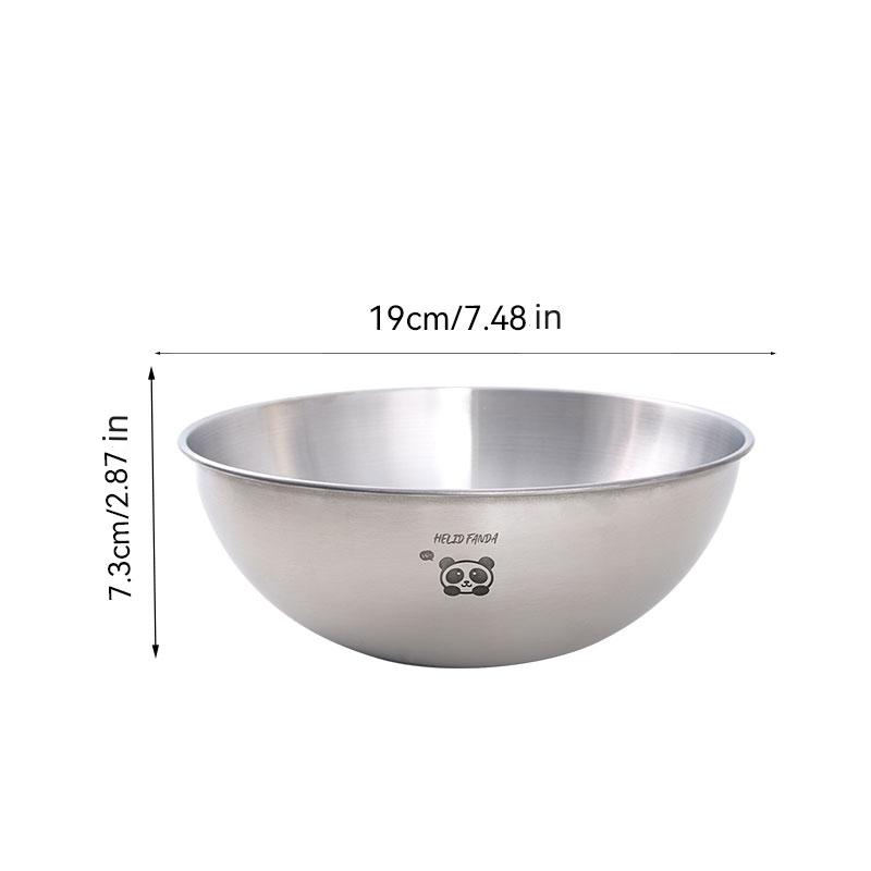 

304 Stainless Steel Salad Bowls With Scale Cooking Baking Mixing Bowls Nestable Large Capacity Lamian Noodles Bowl Tableware