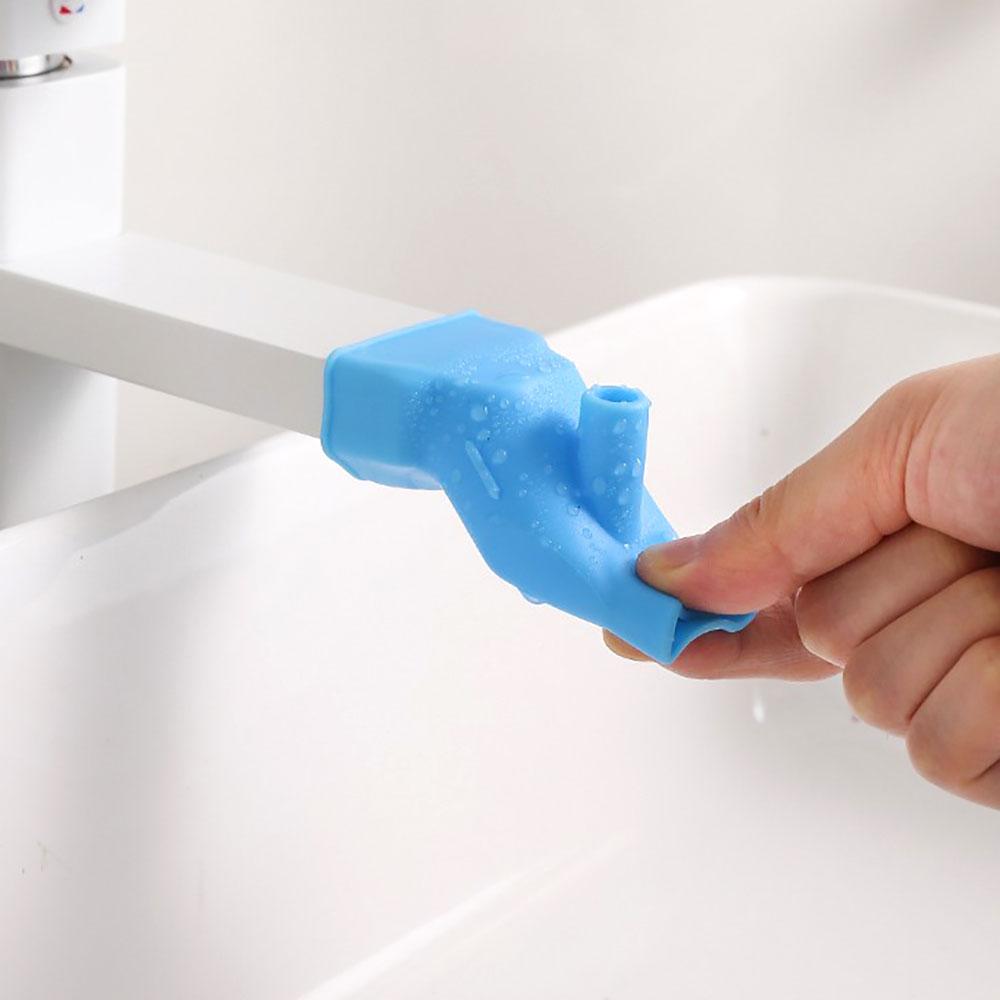 Silicone World Silicone Faucet Extender Water Tap Nozzle Water Guide Groove Children's Hand Washing Bathroom Sink Kitchen Tools