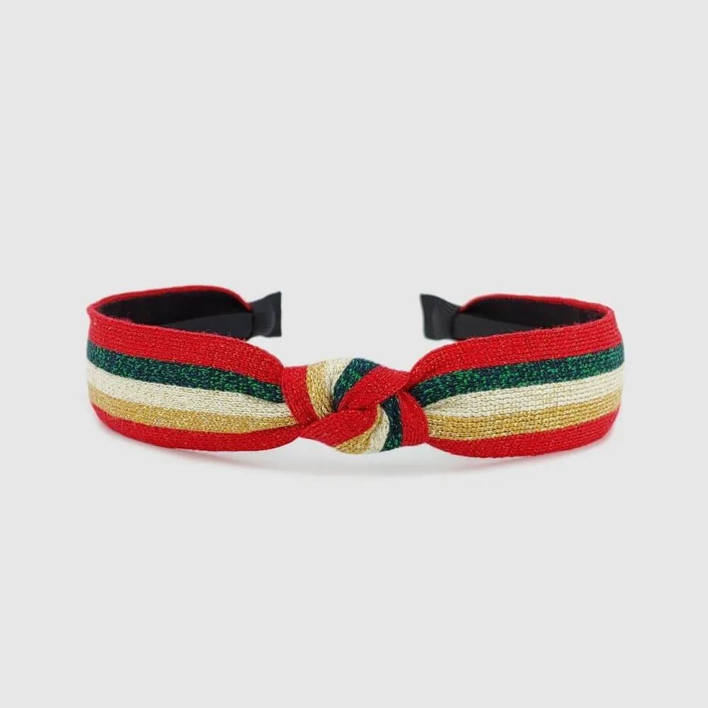 Lara Pearl Knit Hairband Red LALAH365 3305932