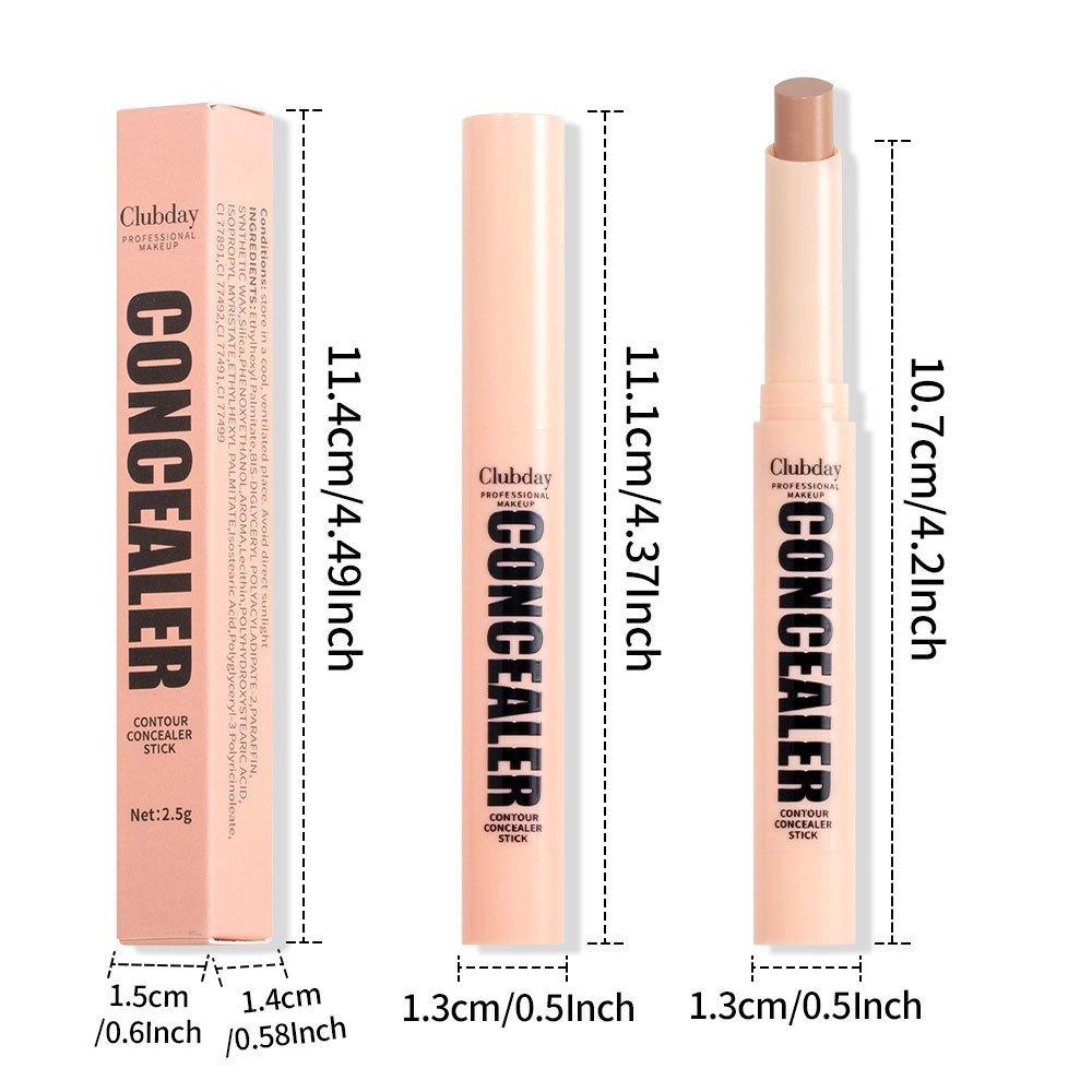 Facial Makeup Matte Natural Shadow Three-dimensional Contouring Stick Spot and Acne Mark Concealer Stick