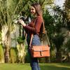 Camera Bag Full Grain Leather Messenger DSLR for Mirrorless Instant Camera Shoulder Bag Leather Gift for Him Fathers Day Travel