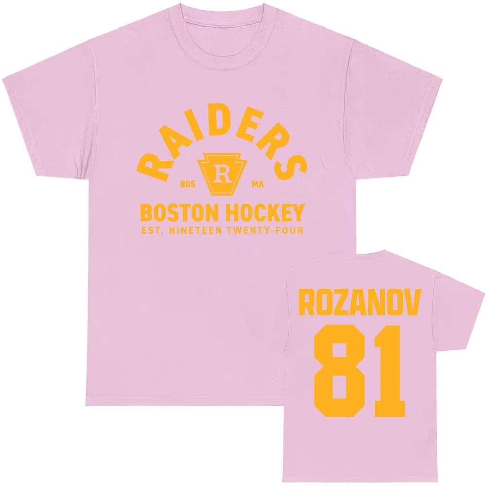 Streetwear Boston Raiders Llya Rozanov 81 TV Women T Shirt Casual Tee Unisex Cotton Oversized Short Sleeve Loose Trendy Vintage Top