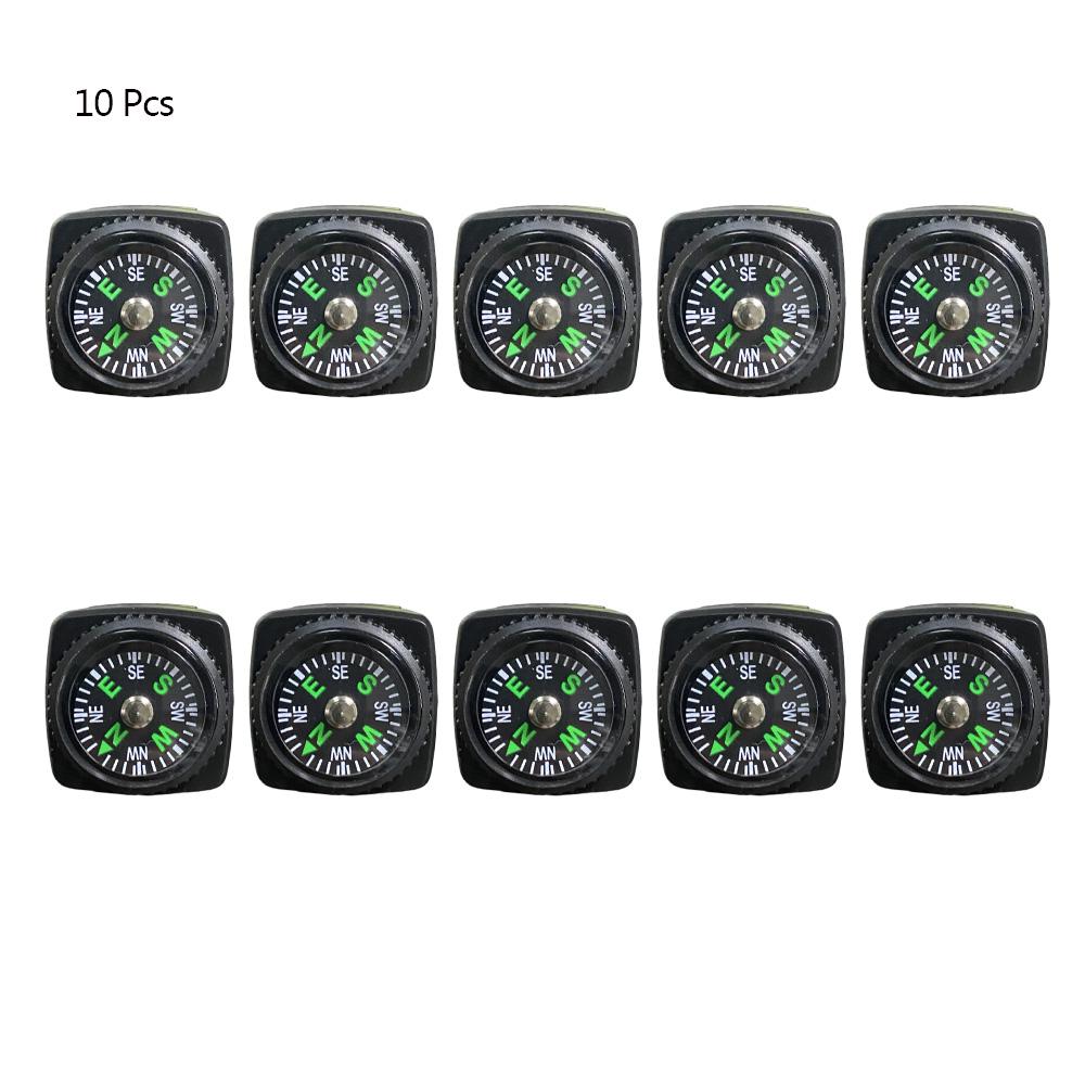 10/15/20Pcs Mini Wristband Compass Portable Detachable Compass Outdoor Camping Hiking Travel Emergency Survival Navigation Tool
