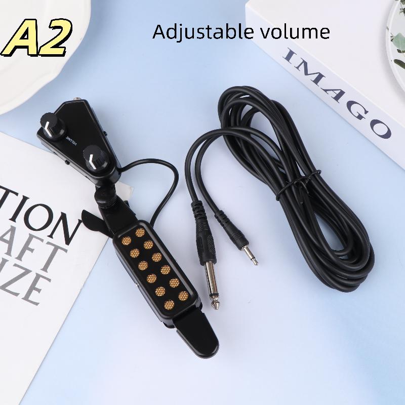Guitar Pickup Acoustic Guitar Sound Hole Pickup Magnetic With Audio Cable Tone Volume Controller Guitar Parts Accessories